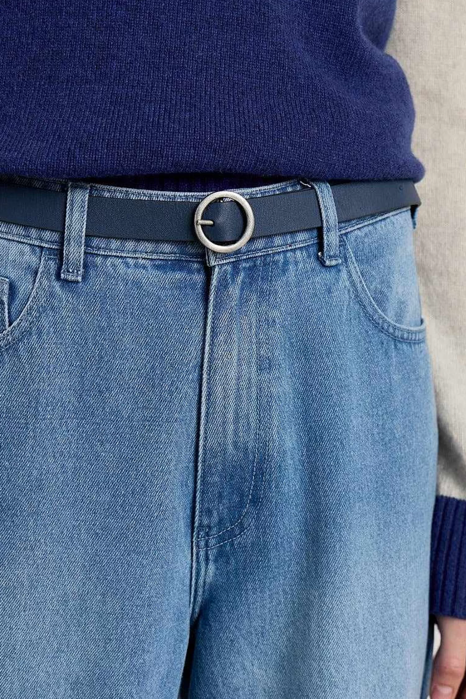Cintura Doppia Faccia in Vera Pelle, Design Versatile per Outfit Femminili - Stile Cornwall by Seasalt