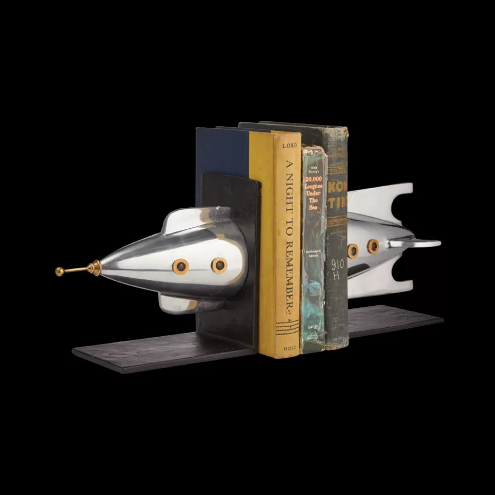 Supporti Libreria in Alluminio Design Moderno - Soluzione Robusta per Organizzare i Libri