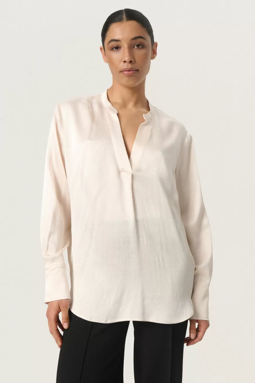 Lusso senza tempo: Camicia SLEvaline in Seta per Eventi Esclusivi | Abbigliamento Serale & Bluse di Alta Moda