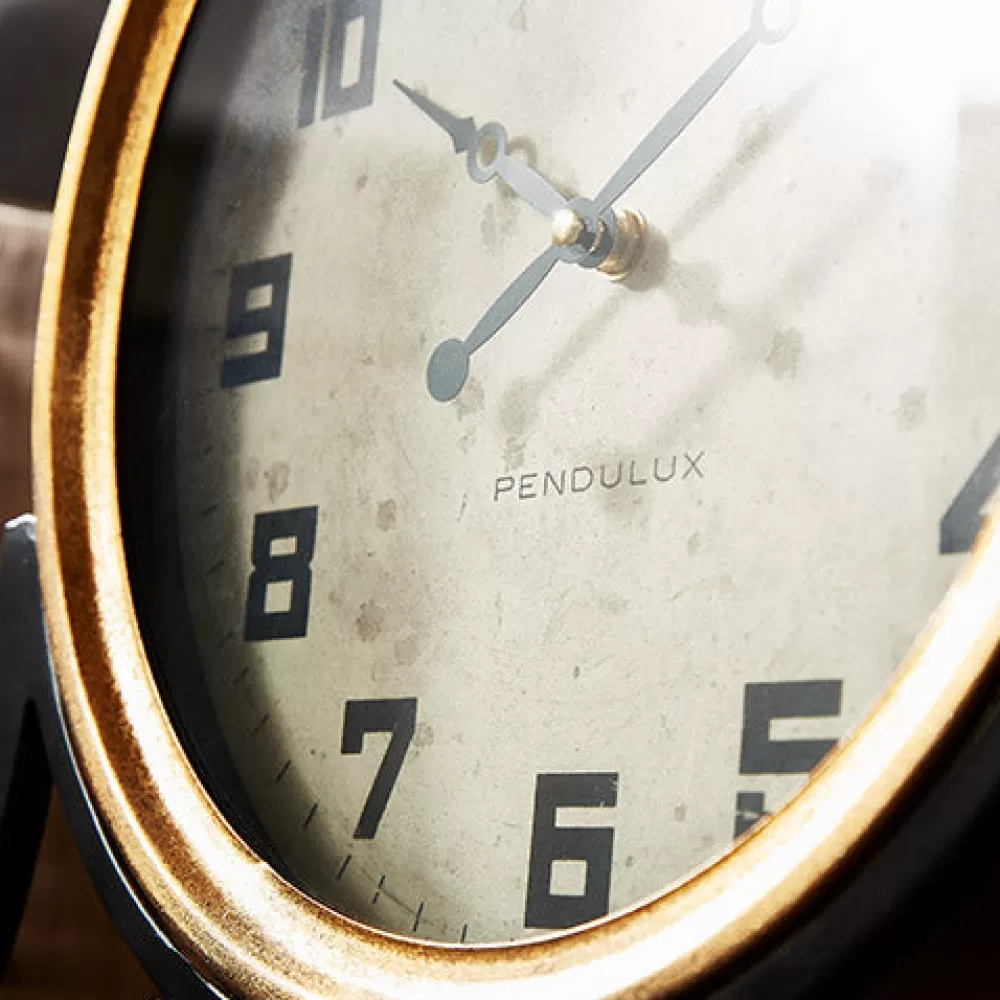 Orologio da Tavolo Classico Stazione San Luigi - Design Elegante con Finiture in Oro