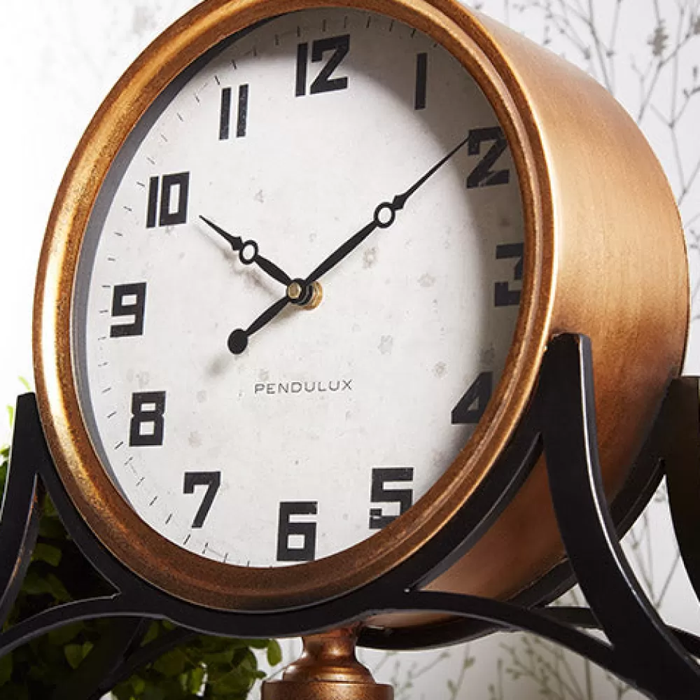Orologio da Tavolo Classico Stazione San Luigi - Design Elegante con Finiture in Oro