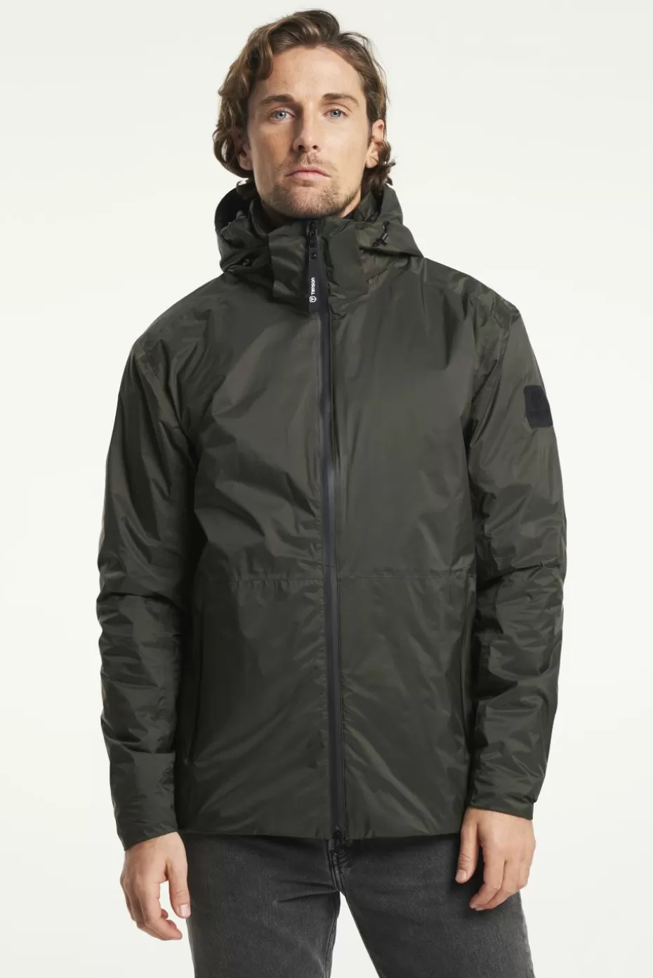 Giacca Transition Tenson Impermeabile in Colore Terra Bruciata - Leggera e Versatile per Escursioni in Tutte le Stagioni