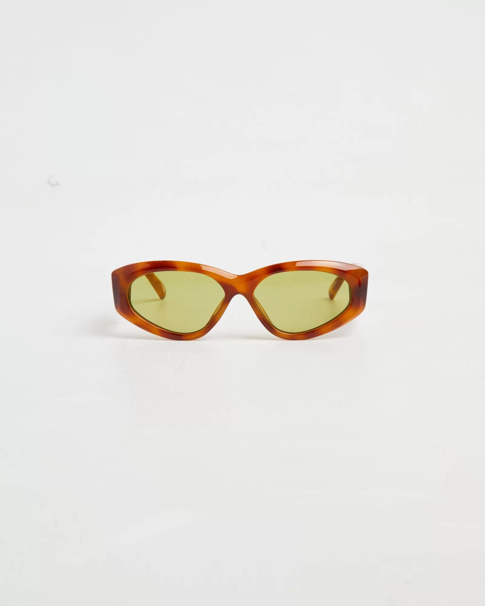 LE SPECS Occhiali da Sole Under Wraps - Design Retrò in Tartaruga Vintage con Dettagli Oliva