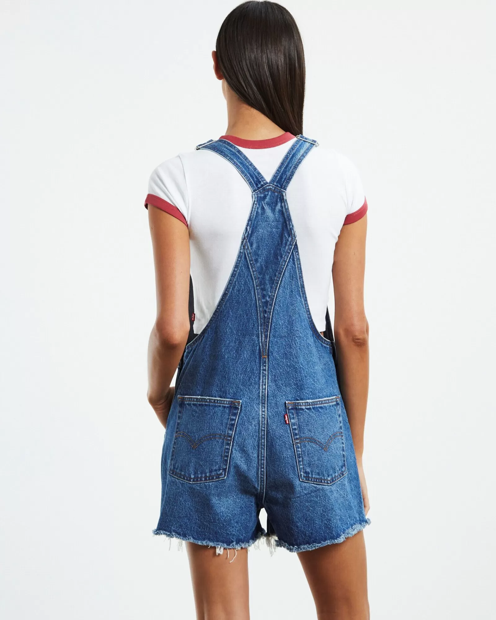 Salopette Corta Levi's Vintage Jeans - Blu Prato Fiorito per Stile Casual e Divertente