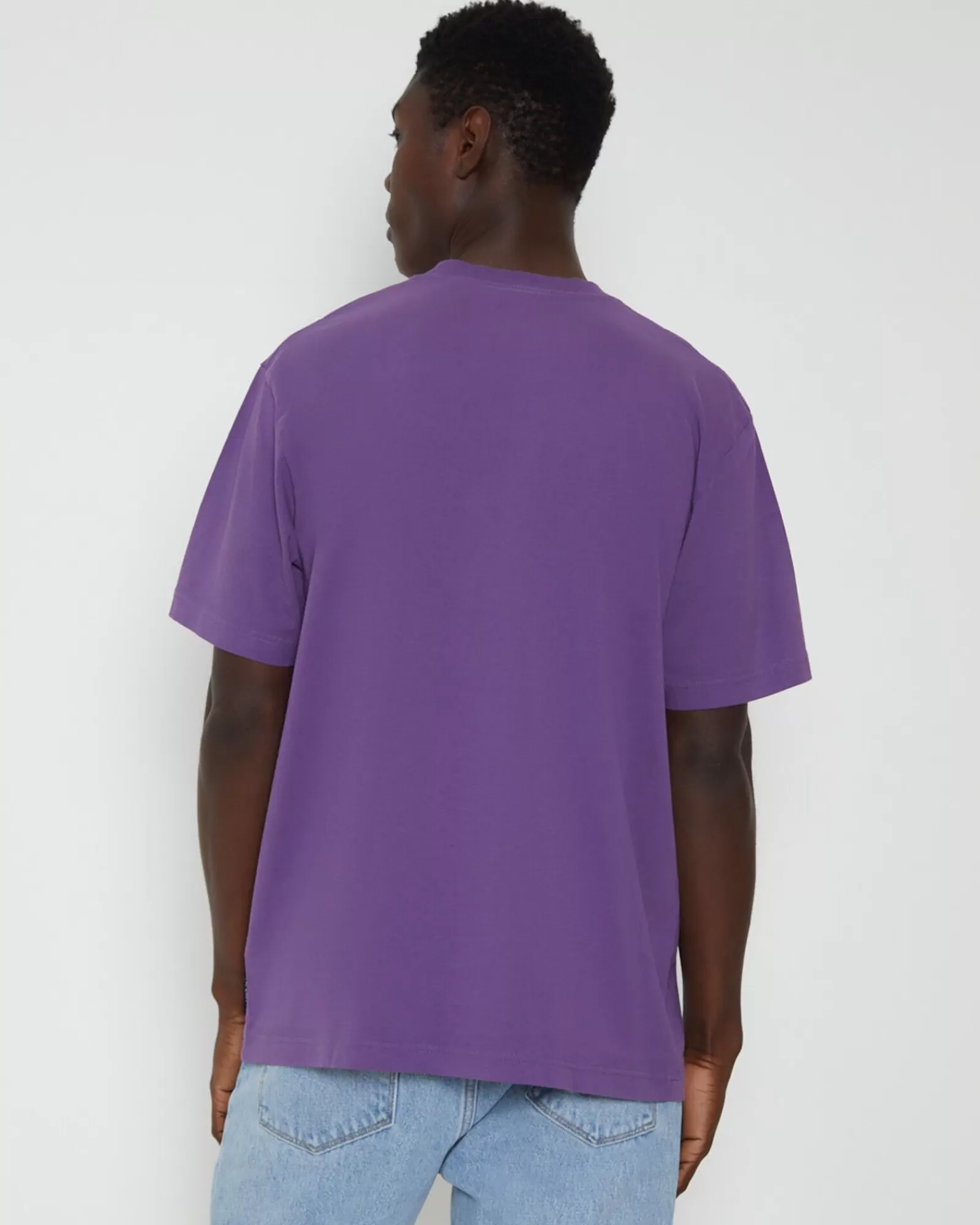 Offerta Esclusiva: Maglietta Retrò AFENDS in Vinile Confezione Comfort - Maniche Corte con Sfumatura Lavanda Delicata - Edizione Limitata Primavera