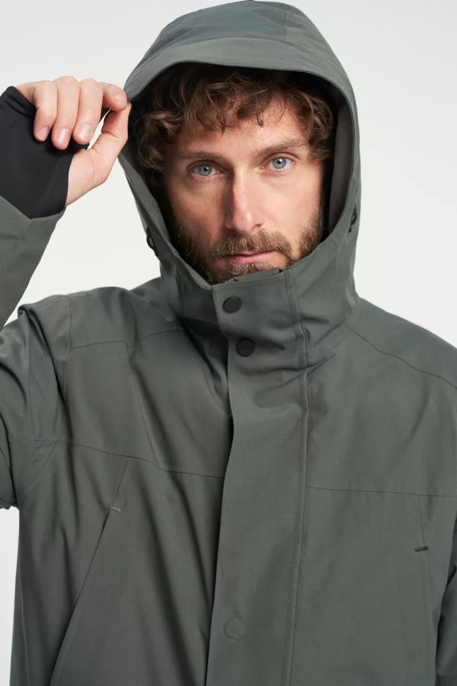Tenson Vision Giacca Parka Impermeabile Leggera - Ideale per Escursionismo Outdoor, Colore Cachi