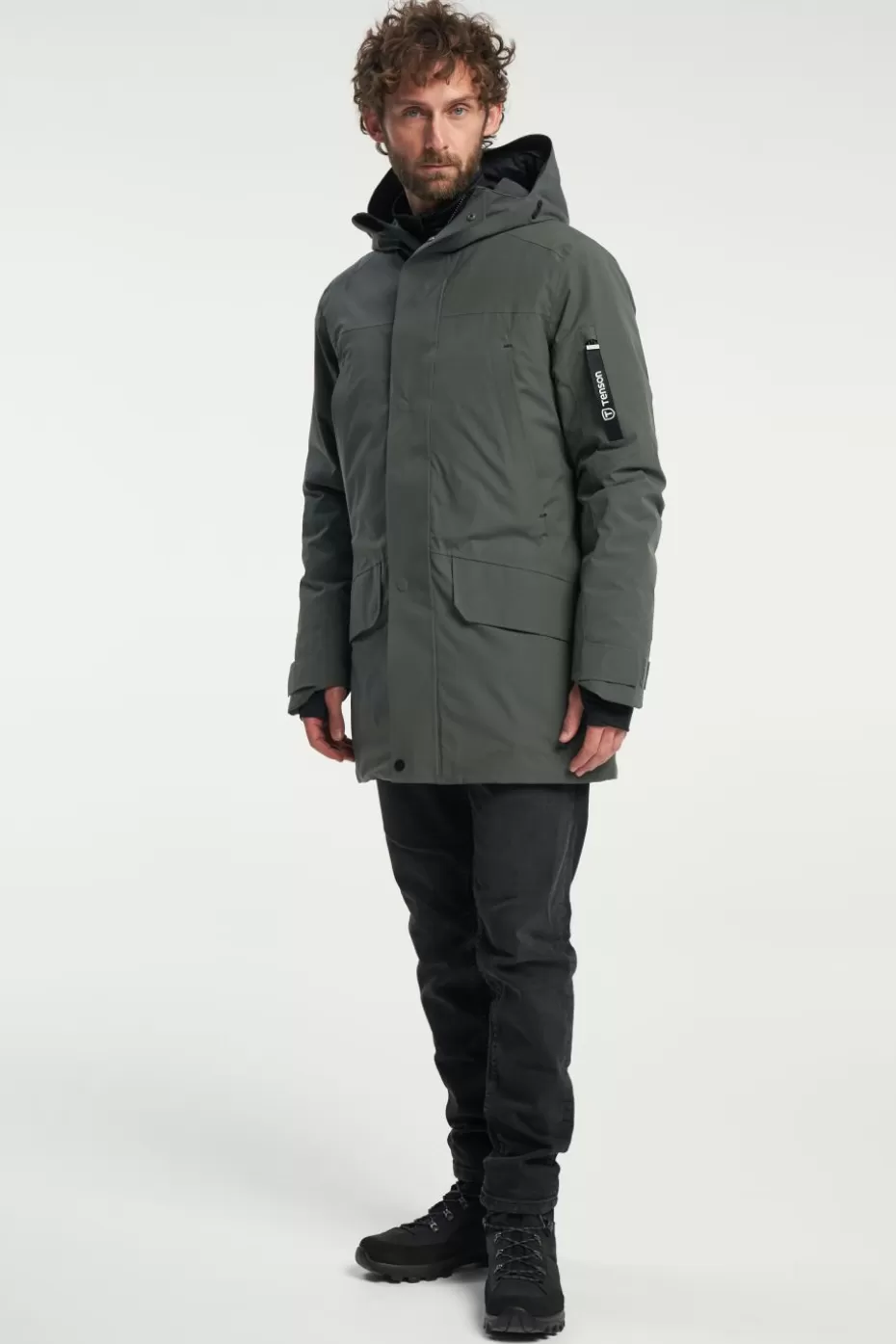 Tenson Vision Giacca Parka Impermeabile Leggera - Ideale per Escursionismo Outdoor, Colore Cachi